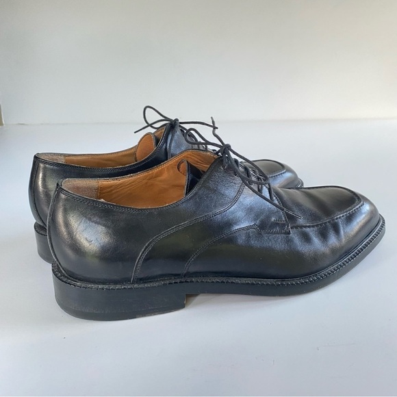 FLORSHEIM Imperial 92662 Triple Wide Derby Black VTG Italy Dress Shoes 9.5 EEE - Picture 6 of 13